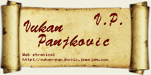 Vukan Panjković vizit kartica